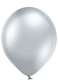 Inflatex Balloon Image 12" Ellie's Brand Latex Balloons Glazed Silver (50 Per Bag)