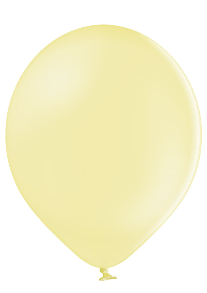 Inflatex Balloon Image 14" Ellie's Brand Latex Balloons Lemon Cream (50 Per Bag)