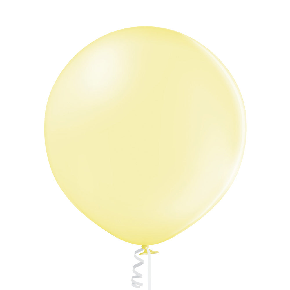 Inflatex Balloon Image 36" Ellie's Brand Latex Balloons Lemon Cream (2 Per Bag)