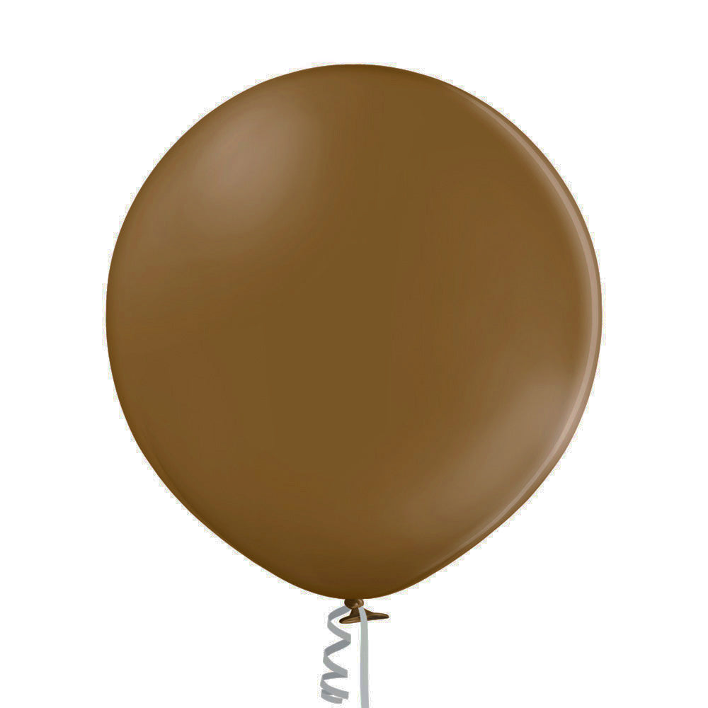 Inflatex Balloon Image 36" Ellie's Brand Latex Balloons Milk Chocolate (2 Per Bag)