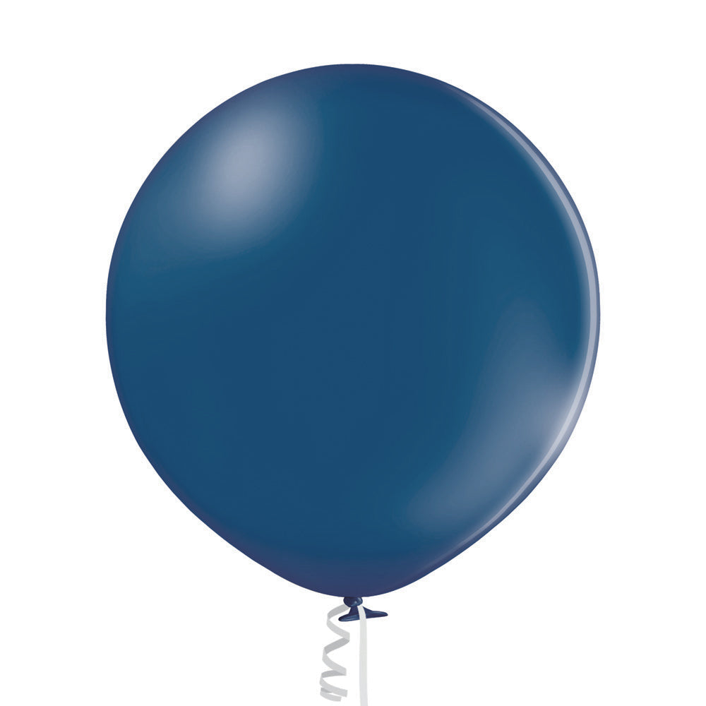 Inflatex Balloon Image 24" Ellie's Brand Latex Balloons Navy (10 Per Bag)