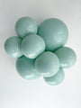 5" Empower-Mint Tuftex Latex Balloons (50 Per Bag) Manufacturer Inflated Image