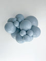5" Fog Tuftex Latex Balloons (50 Per Bag) Manufacturer Inflated Image
