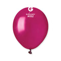5" Gemar Latex Balloons (Bag of 100) Metallic Metallic Burgundy