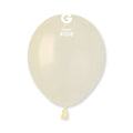 5" Gemar Latex Balloons (Bag of 100) Metallic Metallic Ivory