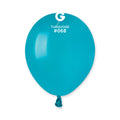 5" Gemar Latex Balloons (Bag of 100) Standard Turquoise