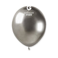 5" Gemar Latex Balloons (Bag of 50) Shiny Silver