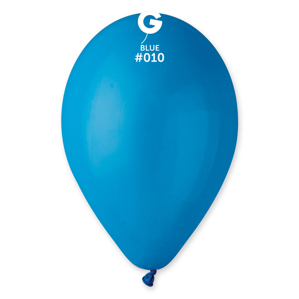 12" Gemar Latex Balloons (Bag of 50) Standard Blue