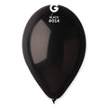12" Gemar Latex Balloons (Bag of 50) Standard Black
