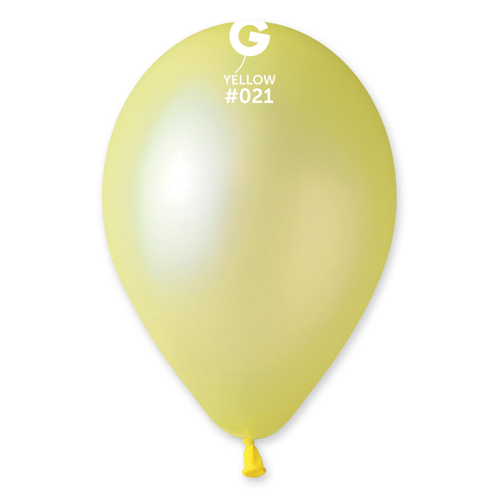 12" Gemar Latex Balloons (Bag of 50) Neon Balloons Neon Yellow