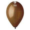 12" Gemar Latex Balloons (Bag of 50) Standard Brown