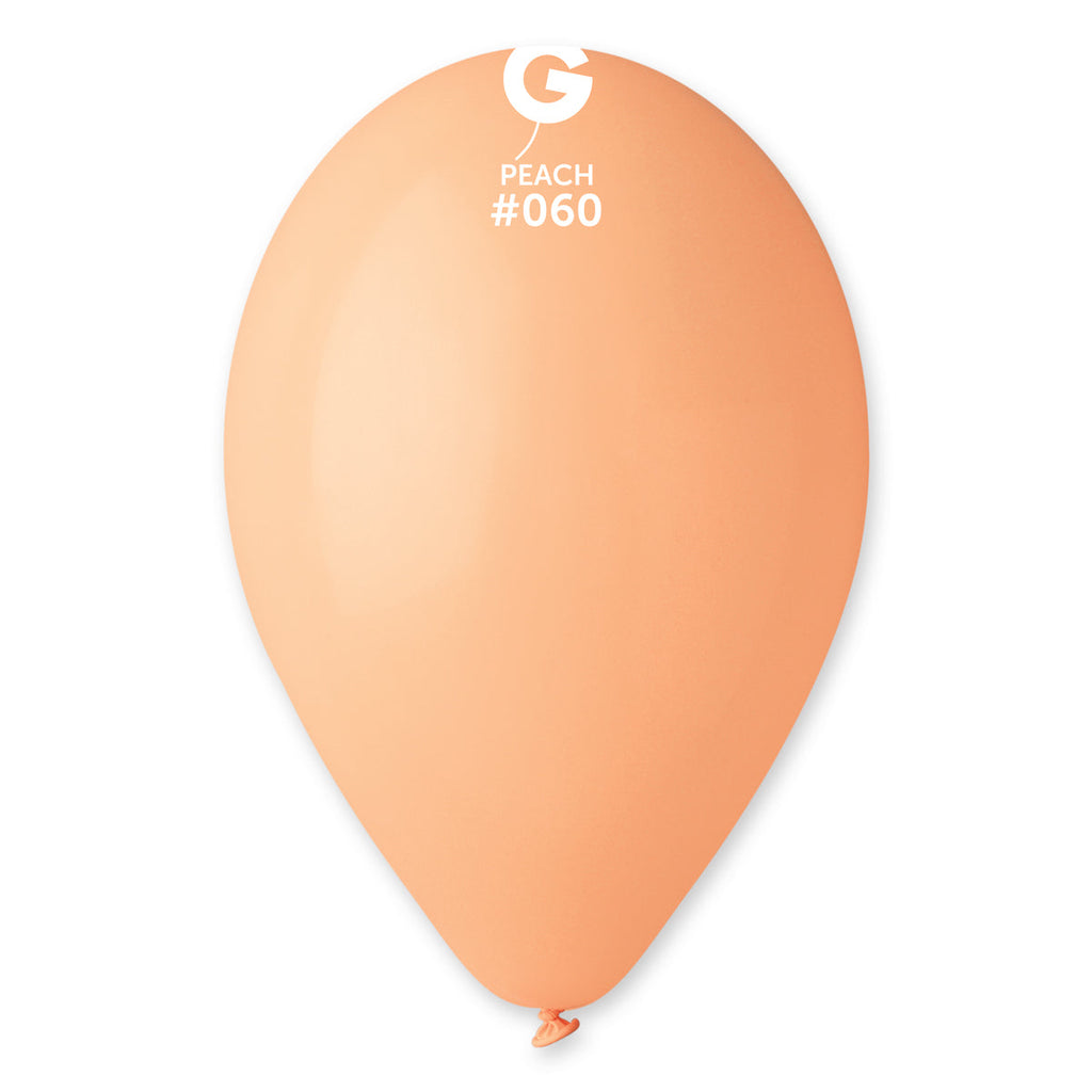 12" Gemar Latex Balloons (Bag of 50) Standard Peach