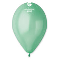 12" Gemar Latex Balloons (Bag of 50) Metallic Metallic Aquamarine