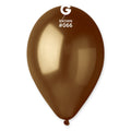 12" Gemar Latex Balloons (Bag of 50) Metallic Metallic Brown
