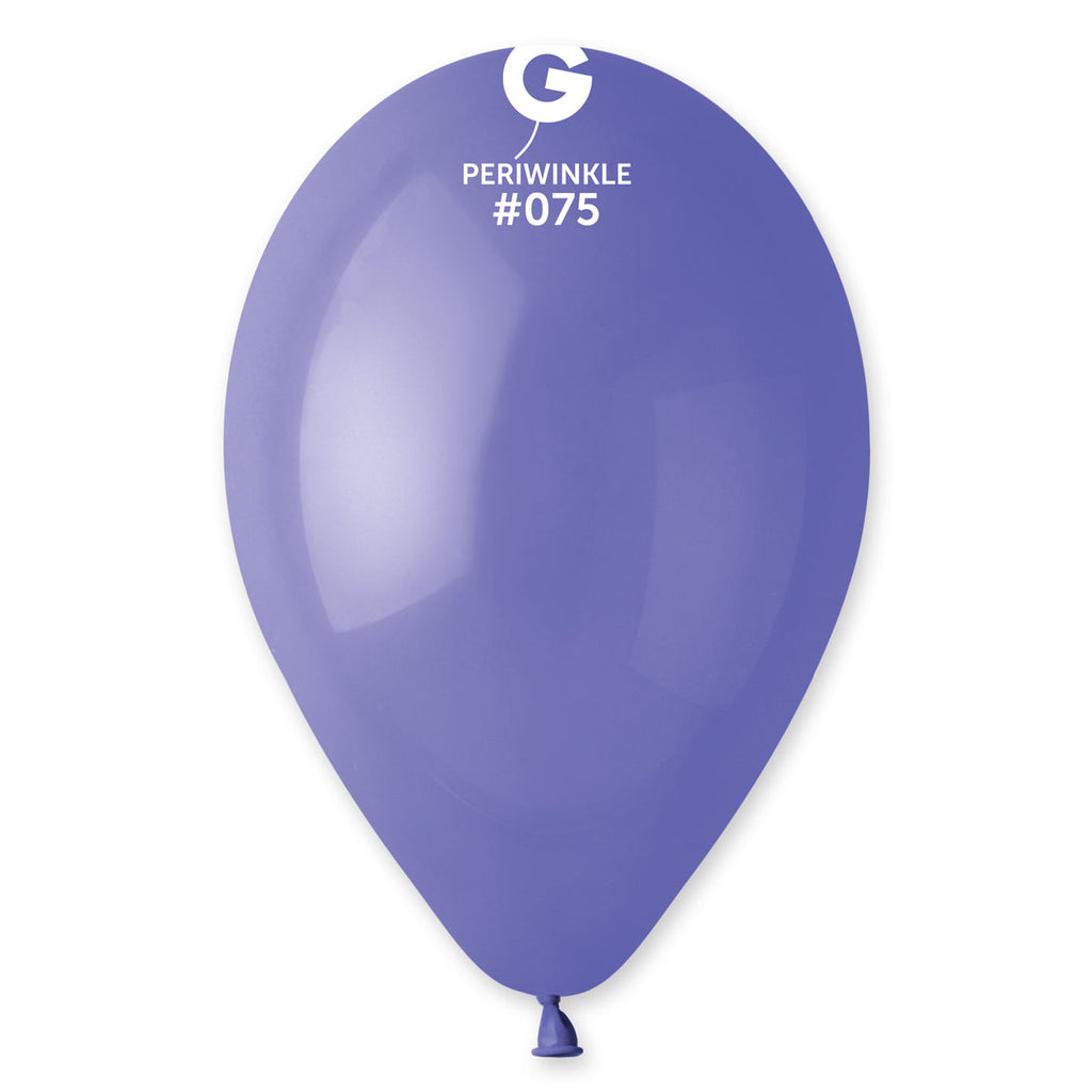12" Gemar Latex Balloons (Bag of 50) Standard Periwinkle