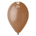 12" Gemar Latex Balloons (Bag of 50) Standard Mocha