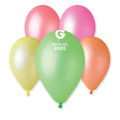 12" Gemar Latex Balloons (Bag of 50) Neon Balloons Assorted