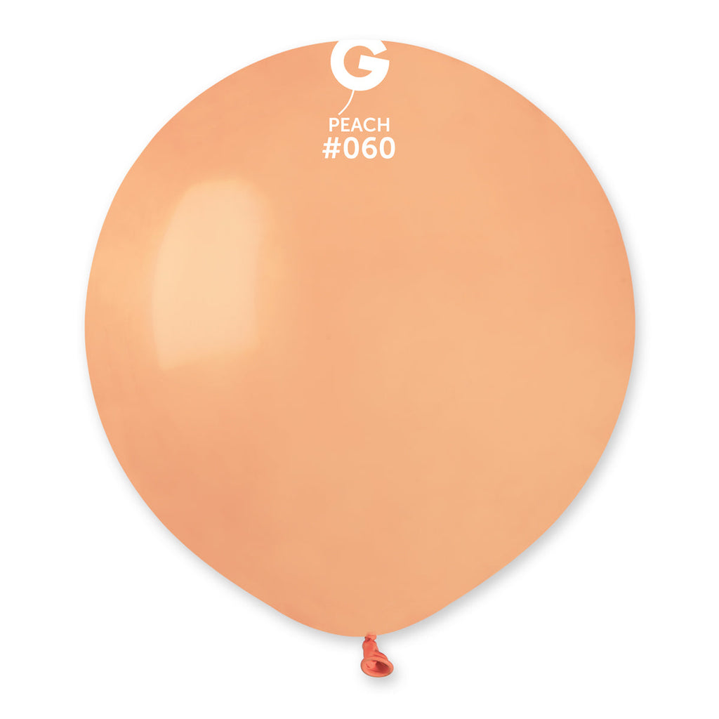 19" Gemar Latex Balloons (Bag of 25) Standard Peach