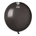 19" Gemar Latex Balloons (Bag of 25) Metallic Metallic Black