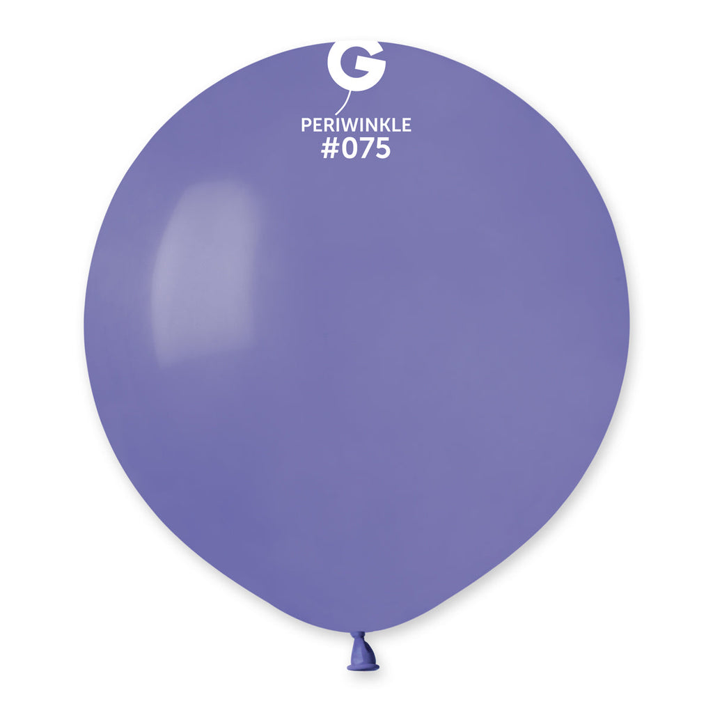 19" Gemar Latex Balloons (Bag of 25) Standard Periwinkle