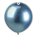 19" Gemar Latex Balloons Pack Of 25 Shiny Blue