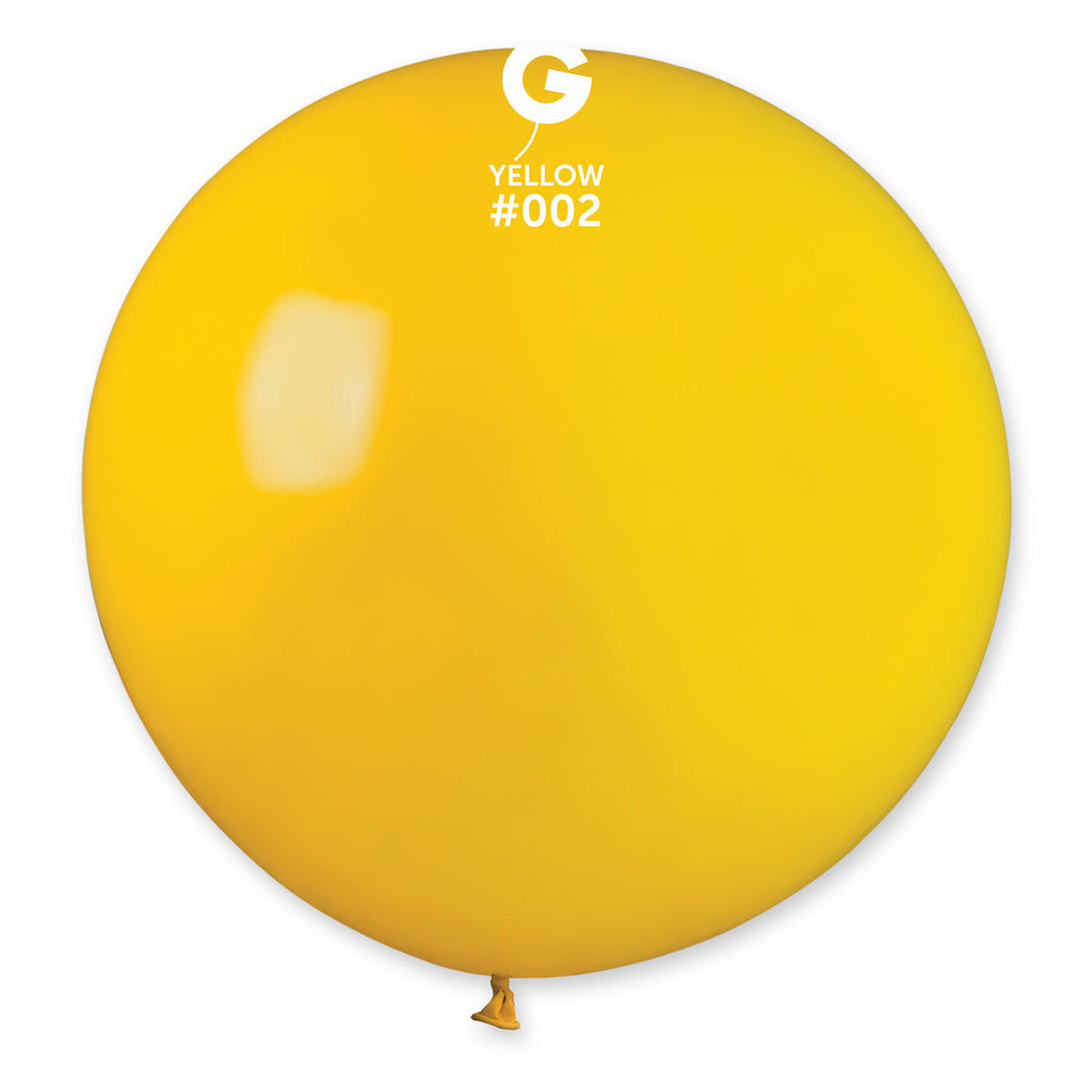 31" Gemar Latex Balloons (Pack of 1) Giant Balloon Yellow