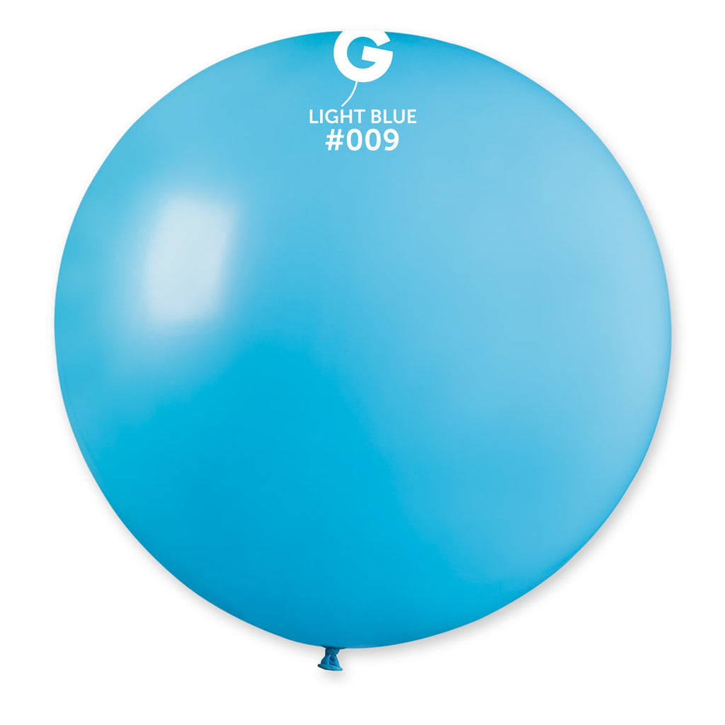 31" Gemar Latex Balloons (Pack of 1) Giant Balloon Light Blue