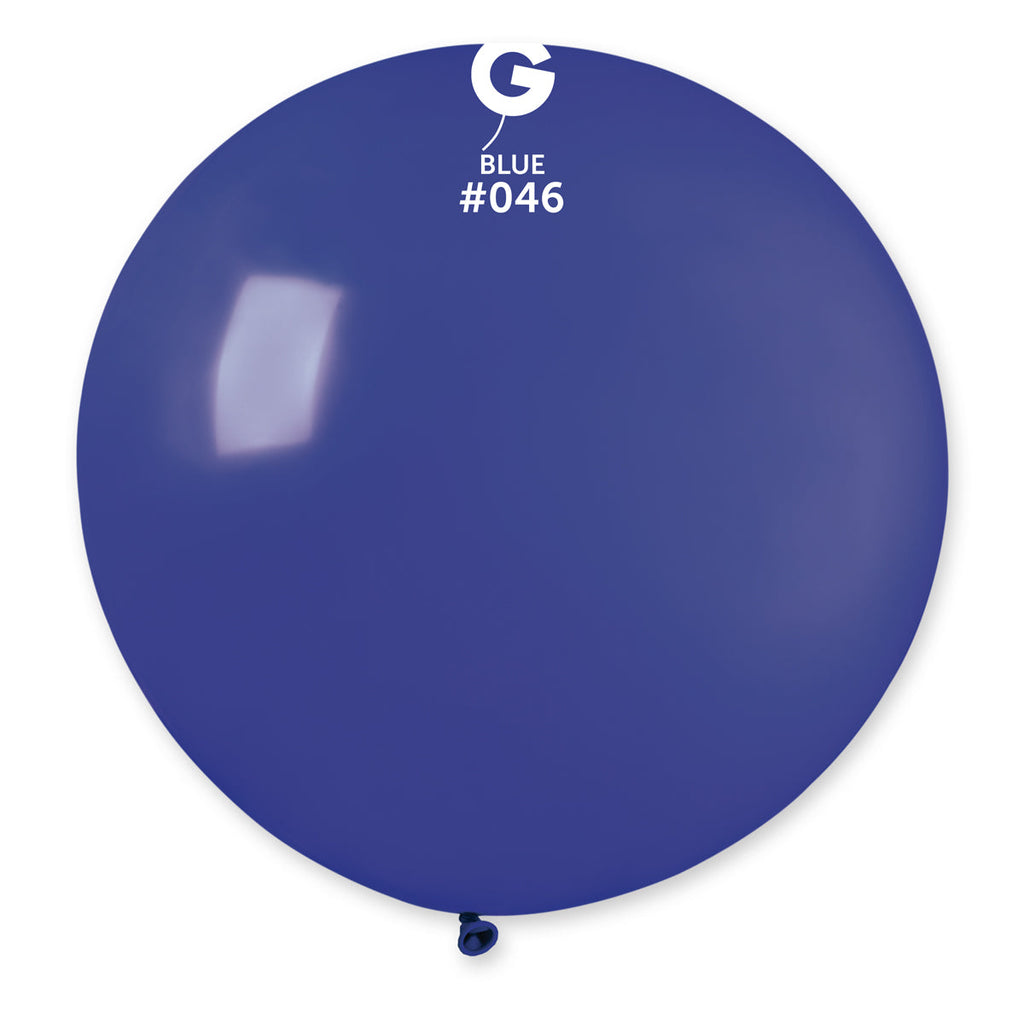 31" Gemar Latex Balloons (Pack of 1) Giant Balloon Royal Blue