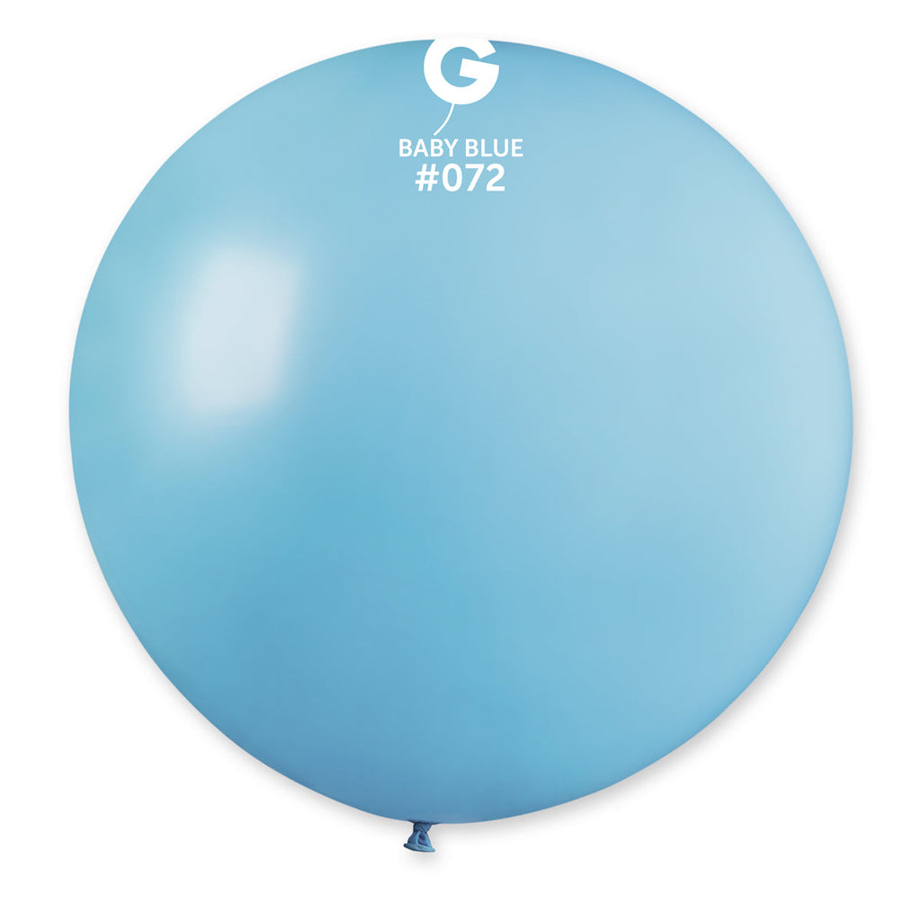 31" Gemar Latex Balloons (Pack of 1) Giant Balloon Baby Blue