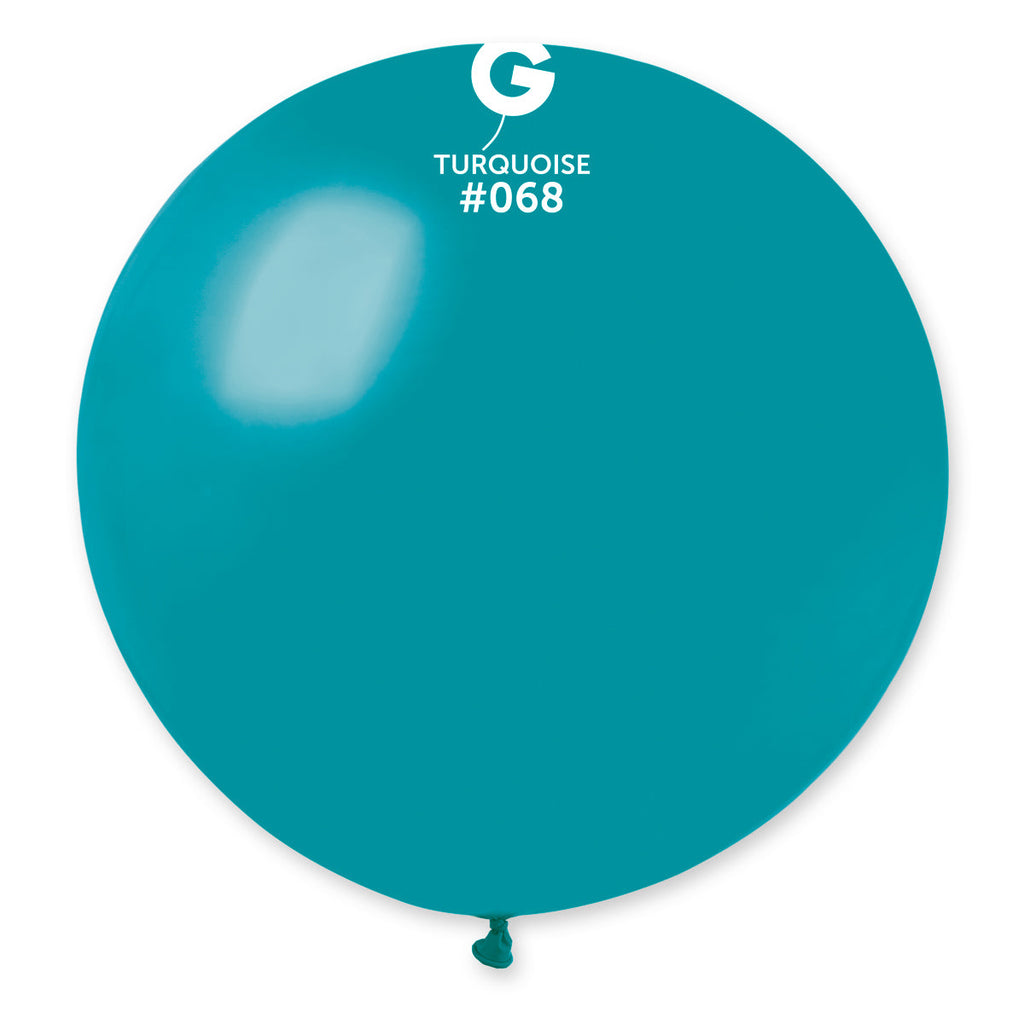31" Gemar Latex Balloons (Pack of 1) Giant Balloon Turquoise