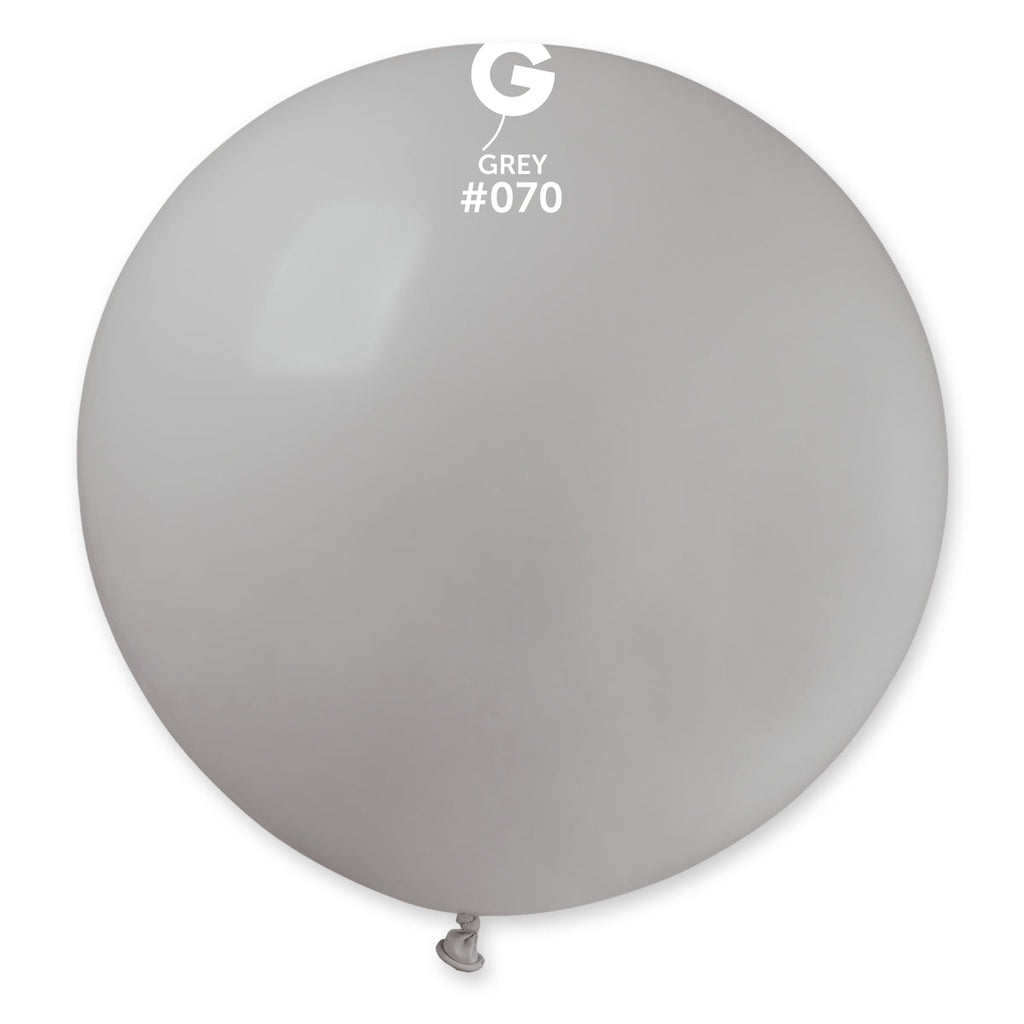 31" Gemar Latex Balloons (Pack of 1) Giant Balloon Grey