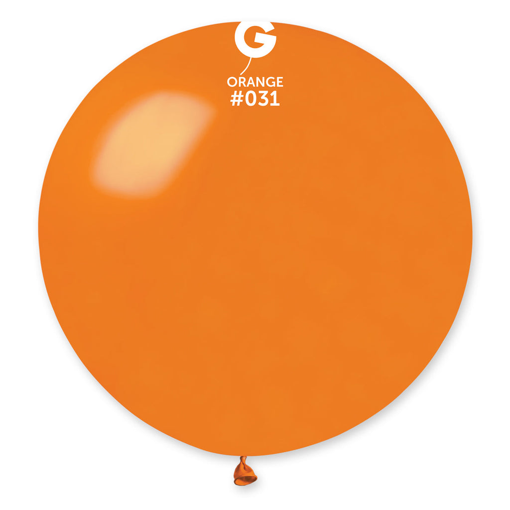 31" Gemar Latex Balloons (Pack of 1) Giant Metallic Orange