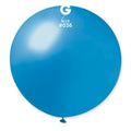 31" Gemar Latex Balloons (Pack of 1) Giant Metallic Blue