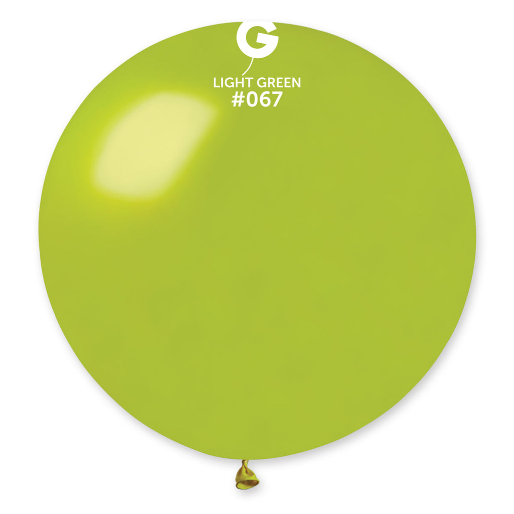 31" Gemar Latex Balloons (Pack of 1) Giant Metallic Light Green