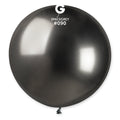 31" Gemar Latex Balloons (Pack of 1) Shiny Space Grey