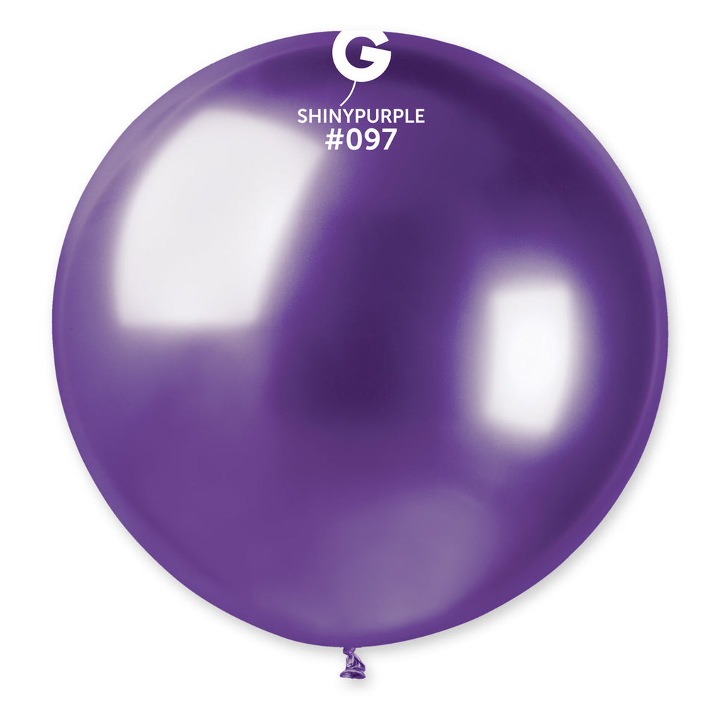 31" Gemar Latex Balloons (Pack of 1) Shiny Purple