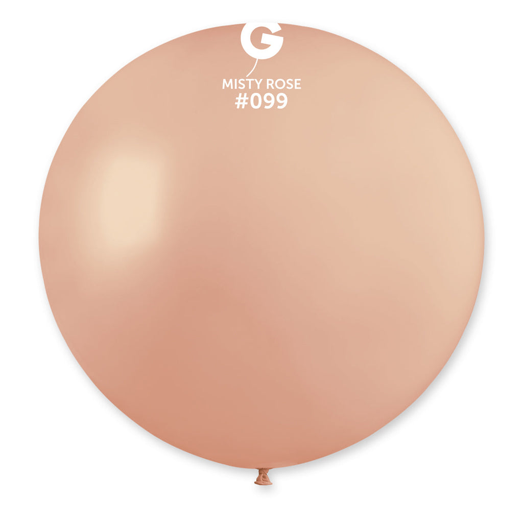 31" Gemar Latex Balloons (Pack of 1) Giant Balloon Misty Rose