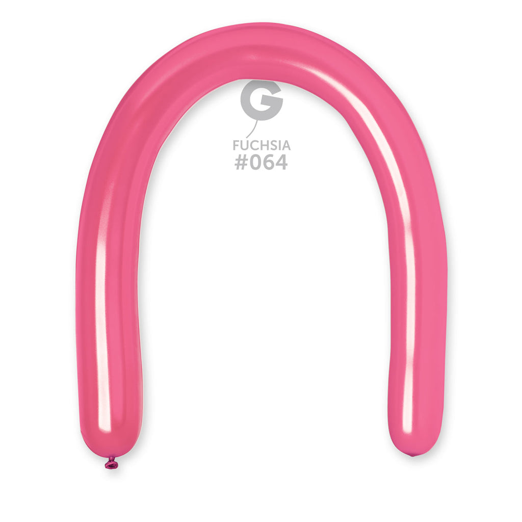 360G Gemar Latex Balloons (Bag of 50) Metallic Modelling/Twisting Fuchsia*