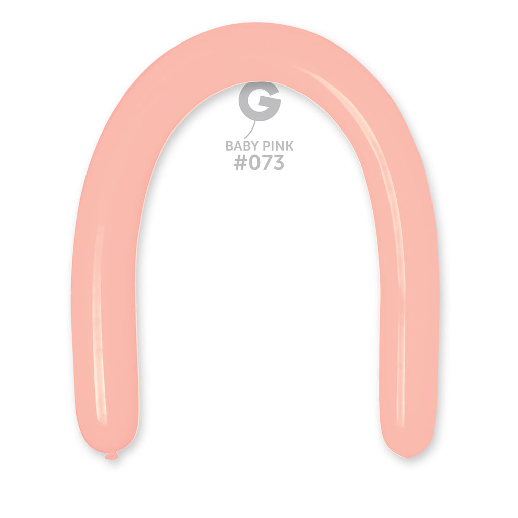 360G Gemar Latex Balloons (Bag of 50) Modelling/Twisting Baby Pink*