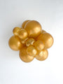 24" Pearl Metallic Gold Latex Balloons (3 Per Bag) Brand Tuftex Manufacturer Inflated Image