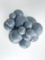 24" Gray Smoke Tuftex Latex Balloons (3 Per Bag) Manufacturer Inflated Image