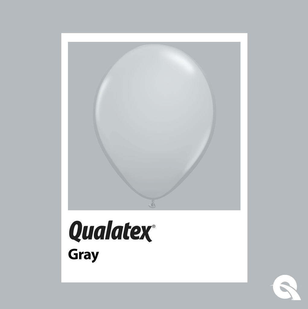 Gray Swatch Pioneer Qualatex Latex Balloons 