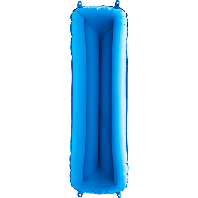 40" Foil Shape Megaloon Balloon Letter I Blue