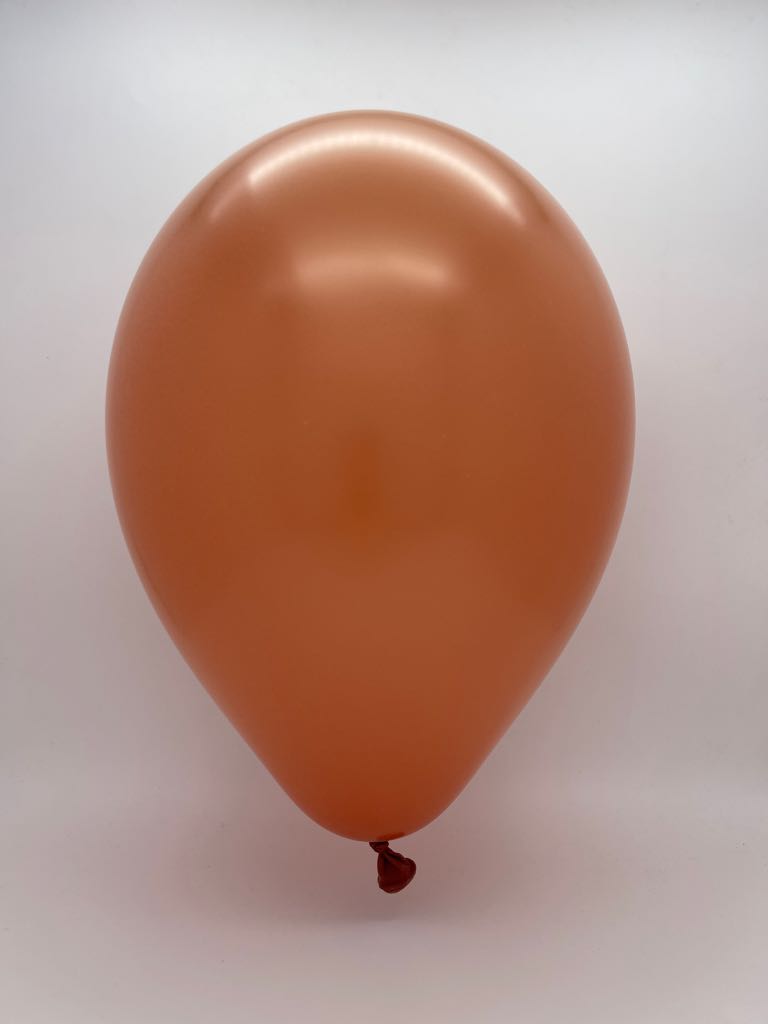 Inflated Balloon Image 17" Burnt Orange Tuftex Latex Balloons (50 Per Bag)