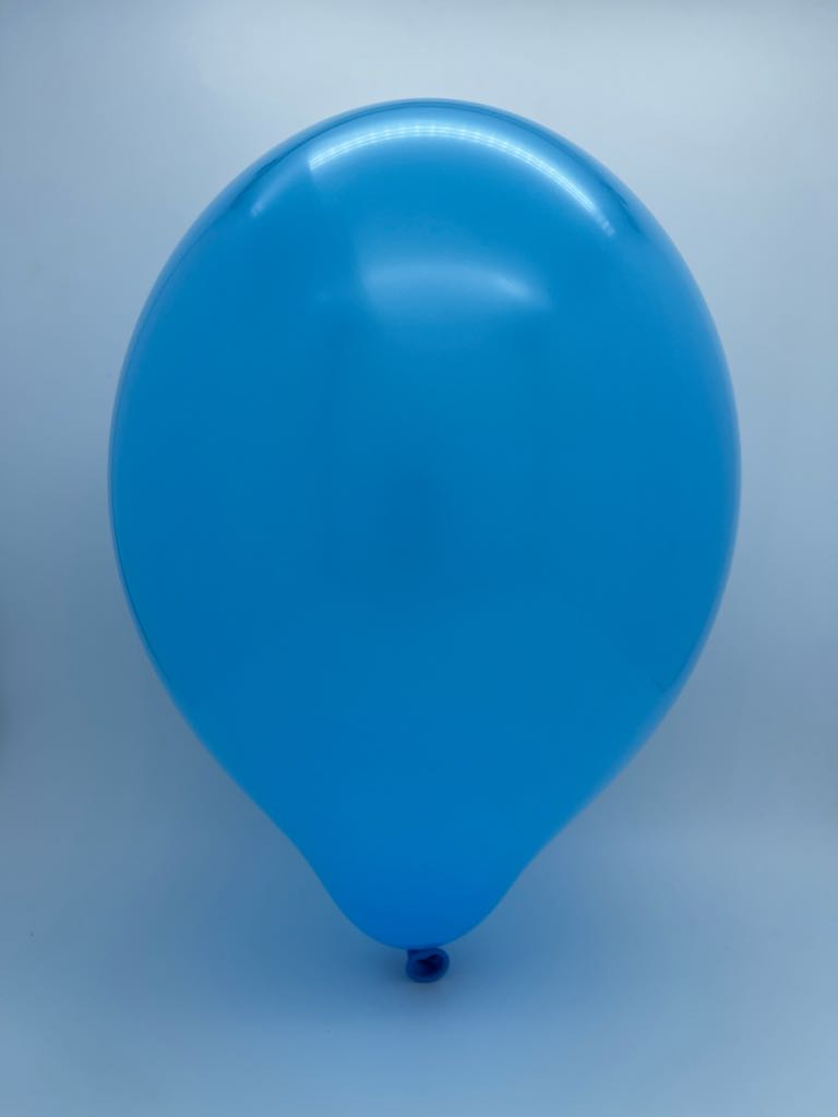 Inflated Balloon Image 24" Cattex Premium Azure Latex Balloons (1 Per Bag)