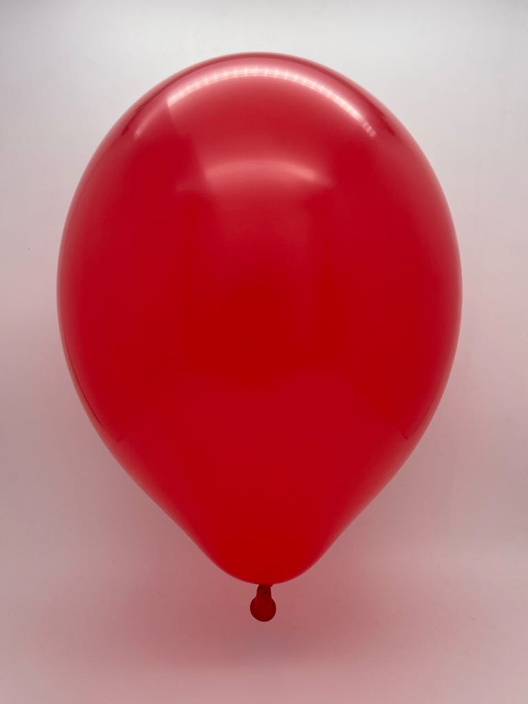 Inflated Balloon Image 24" Cattex Premium Cherry red Latex Balloons (1 Per Bag)