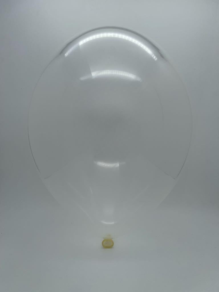 Inflated Balloon Image 24" Cattex Premium Clear Latex Balloons (1 Per Bag)