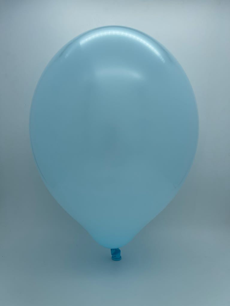 Inflated Balloon Image 24" Cattex Premium Ice Blue Latex Balloons (1 Per Bag)