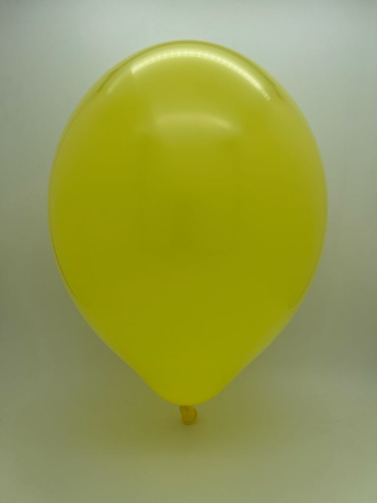Inflated Balloon Image 5" Cattex Premium Lemon Latex Balloons (100 Per Bag)