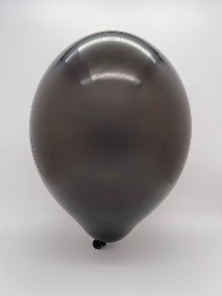 Inflated Balloon Image 5" Cattex Premium Midnight Black Latex Balloons (100 Per Bag)